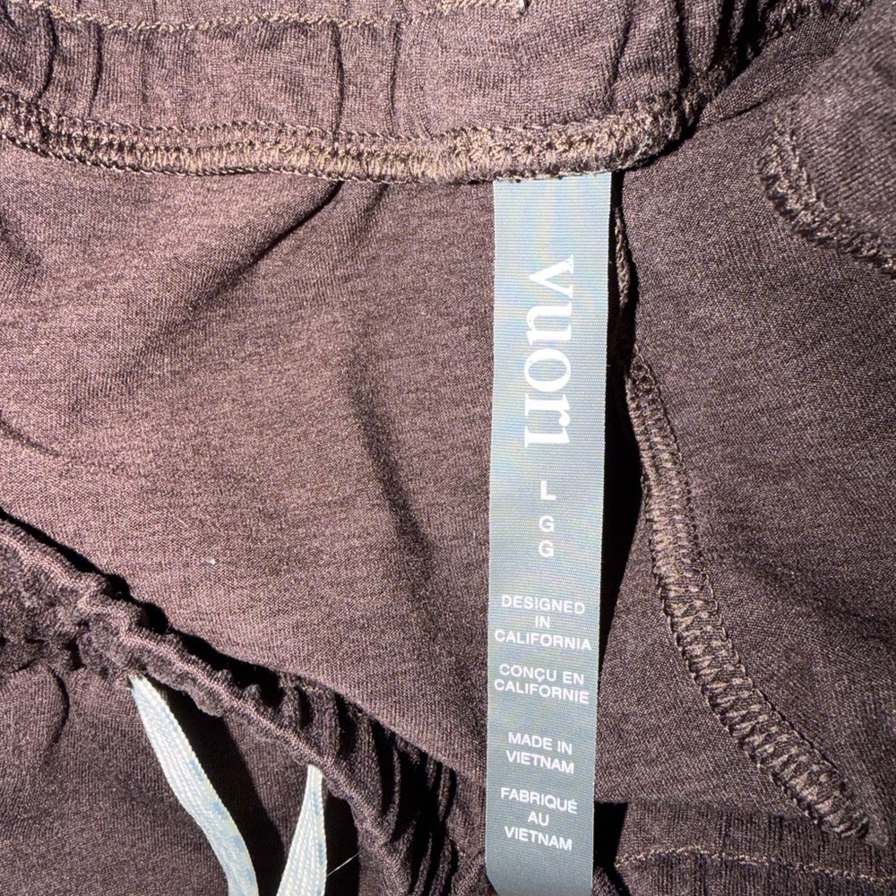 Vuori Wide-Leg Drawstring Pants In Java Heather - image 4